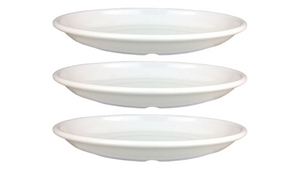 Travessa Oval Melamina Branca 45cm Saladeira Bestfer