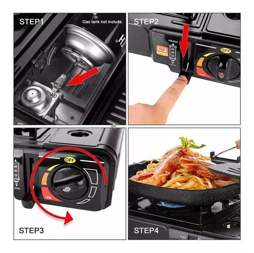 Fogareiro Portatil de Camping Com Mala Bestfer