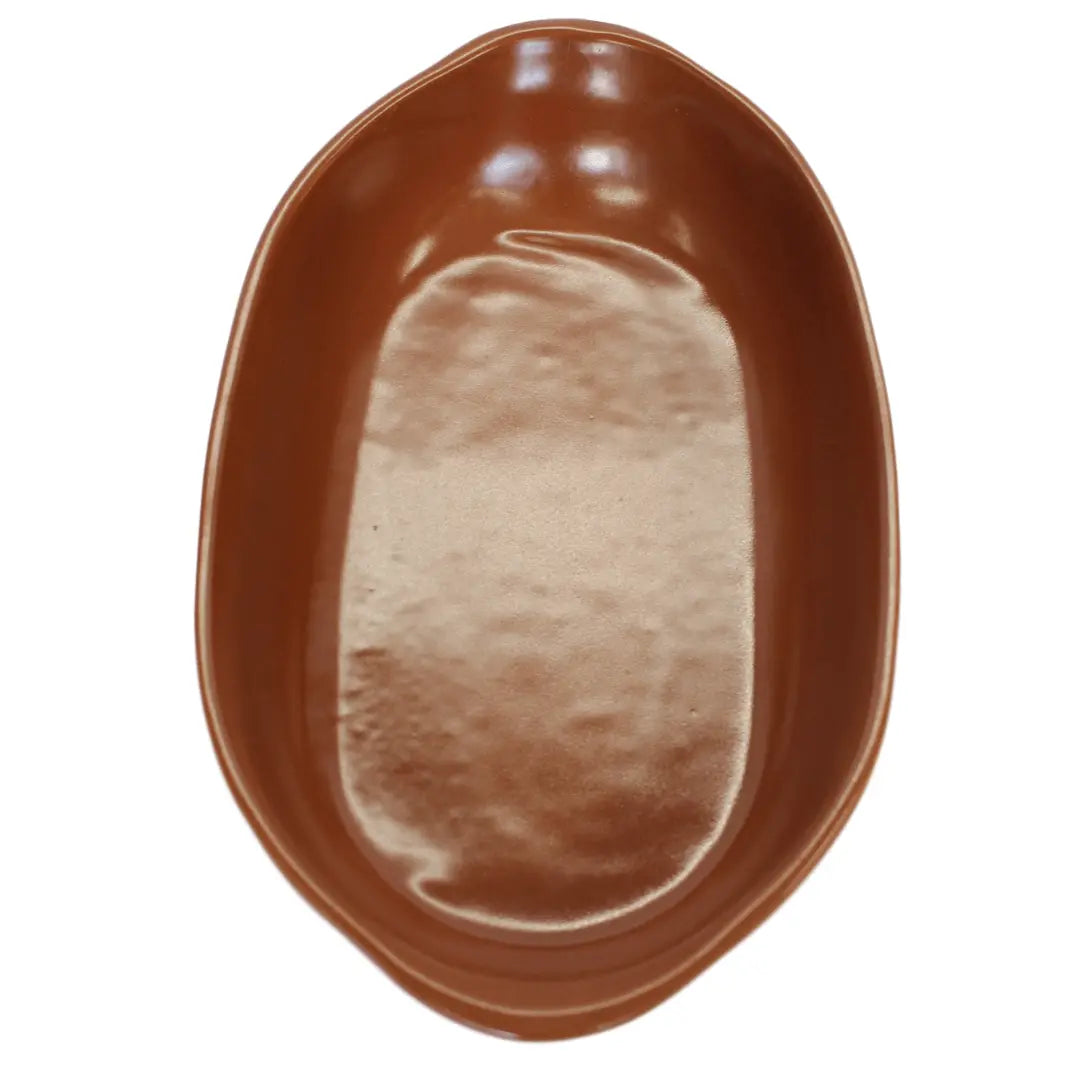 Travessa Cerâmica Oval De 31,8 cm Bela Porcelana