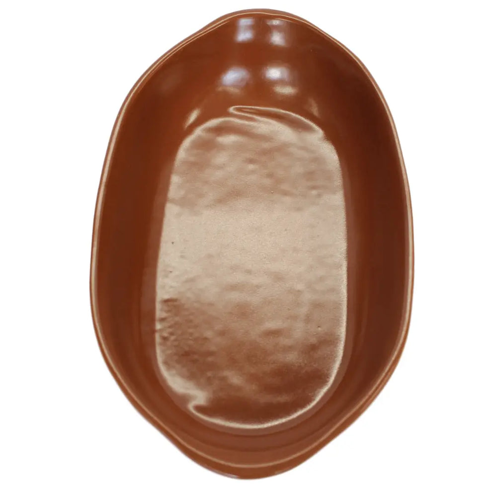 Travessa Cerâmica Oval De 31,8 cm Bela Porcelana