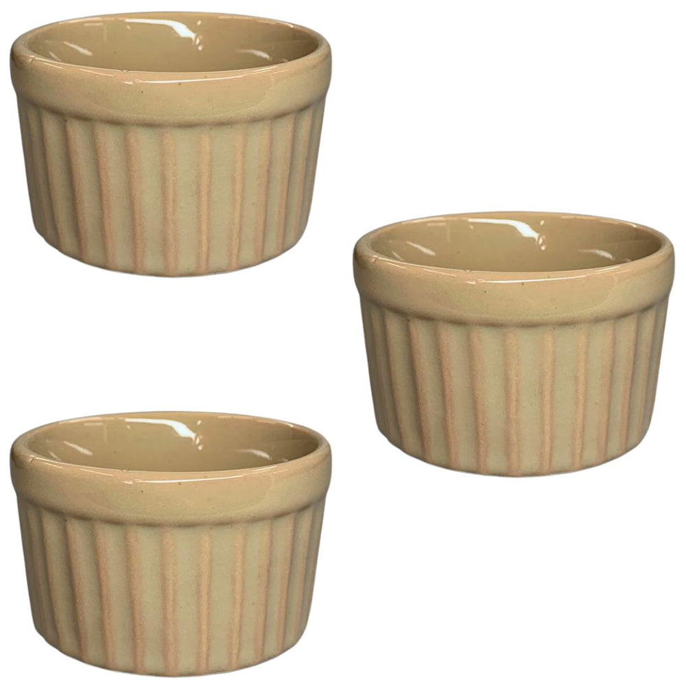 Ramekim Refratário 90 ml Bege de Porcelana BelaVista