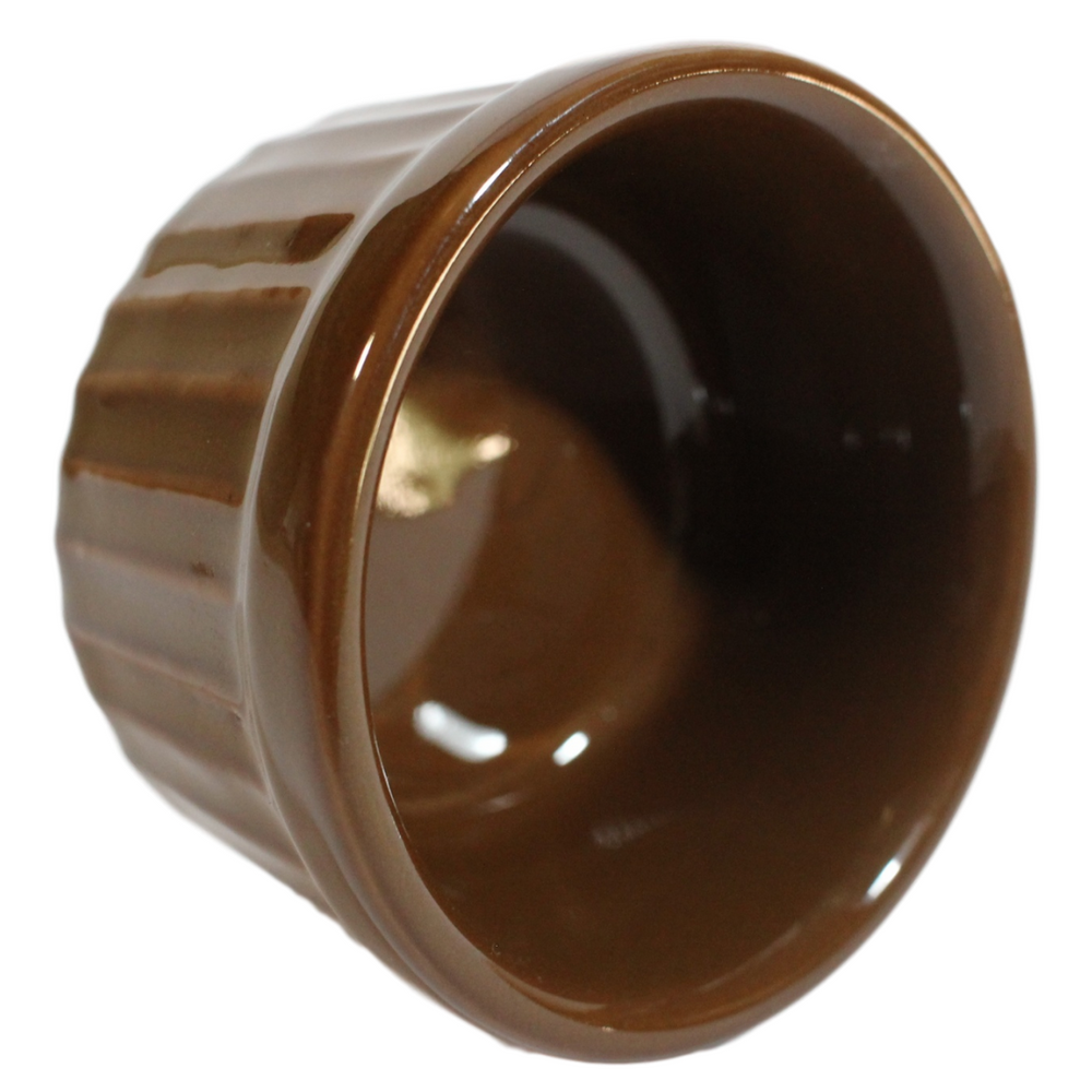 Ramekim Marrom 100 ML de Porcelana BelaVista