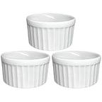 Ramekim Canelado de 90 ML Branco Porcelana BelaVista