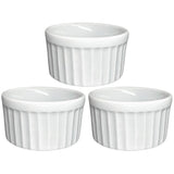 Ramekim Canelado de 90 ML Branco Porcelana BelaVista