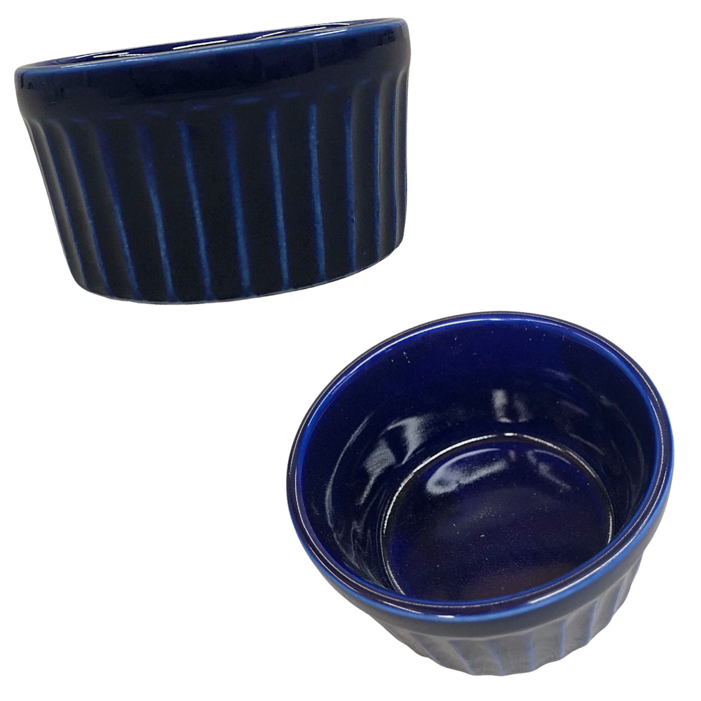 Ramekim Tigela Média Azul 150ml Porcelana BelaVista