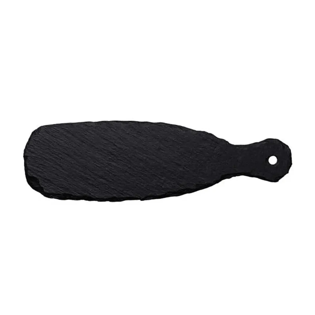 Tábua Comprida P/ Servir Em Ardósia 30,5cm Rústica Preta Oxford