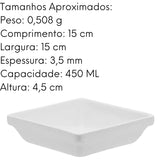 Travessa Refrataria Empilhavel Branca Oxford 15x15 Oxford