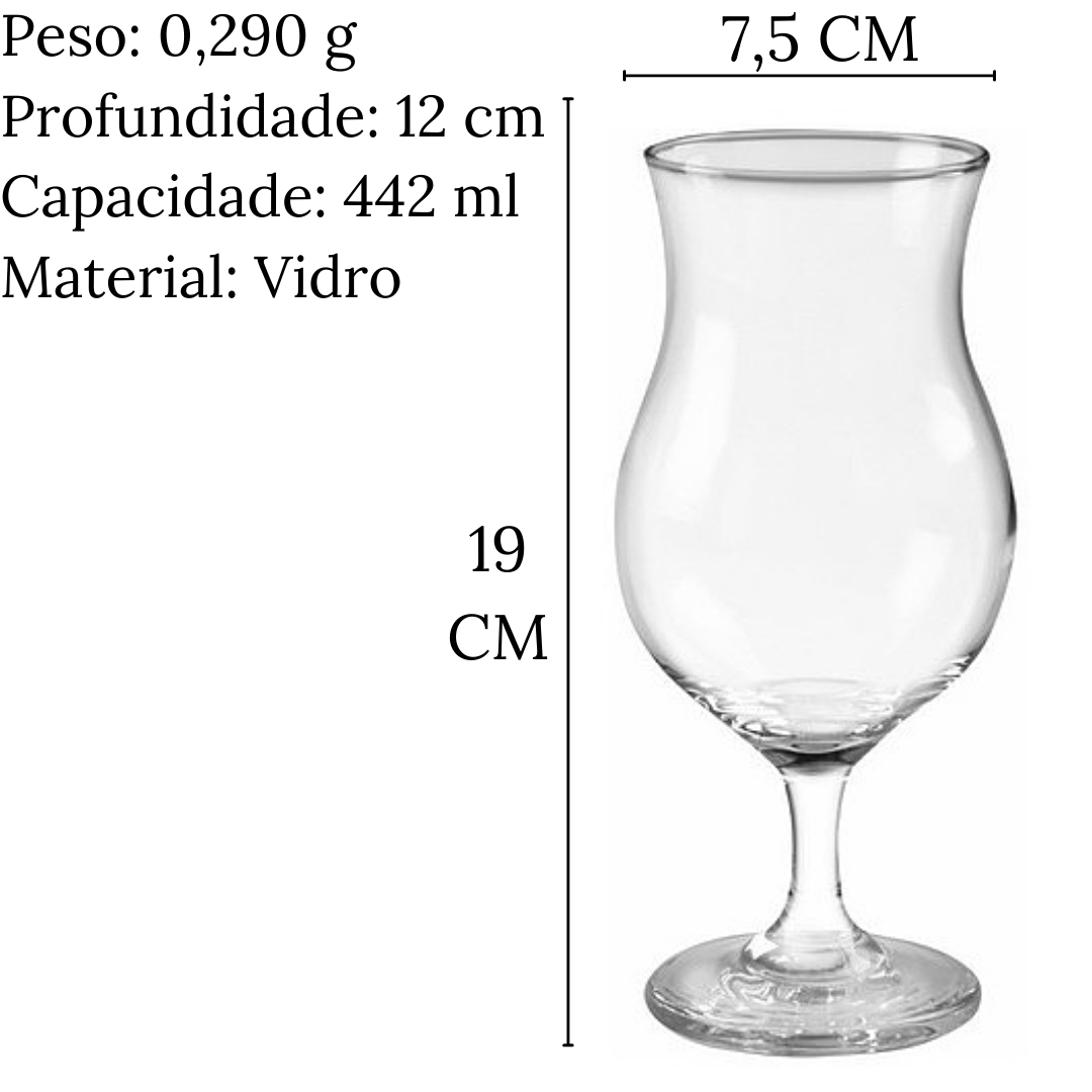 Taça Praga Cerveja Preta Drink 442ml Class Home