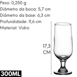 Taça Vidro Hannover 300ml Cerveja