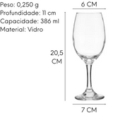 Taça De Agua Rioja 386ml Em Vidro Elegante