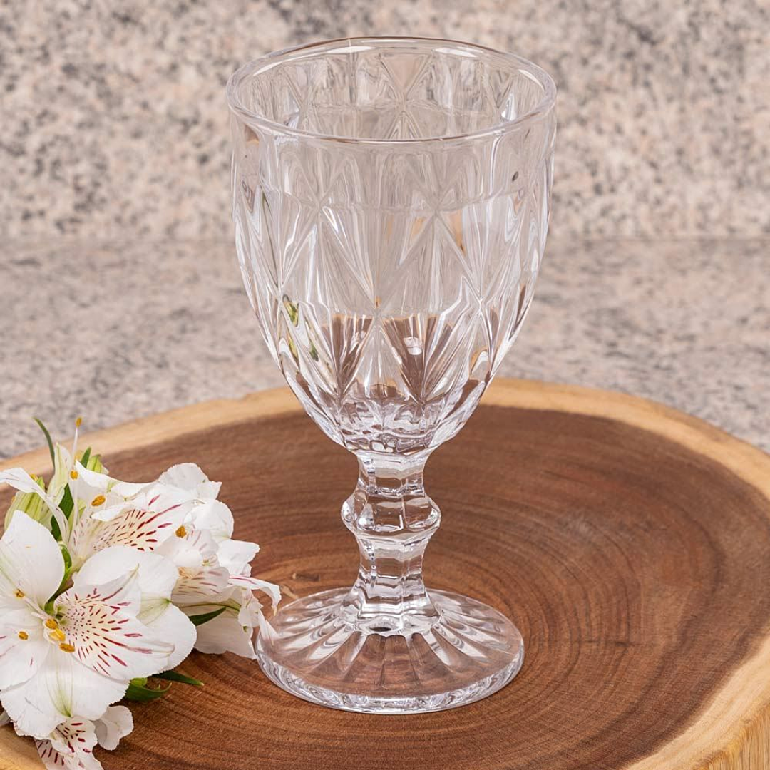 Taça Agua Diamond 330ml Vidro Class Home
