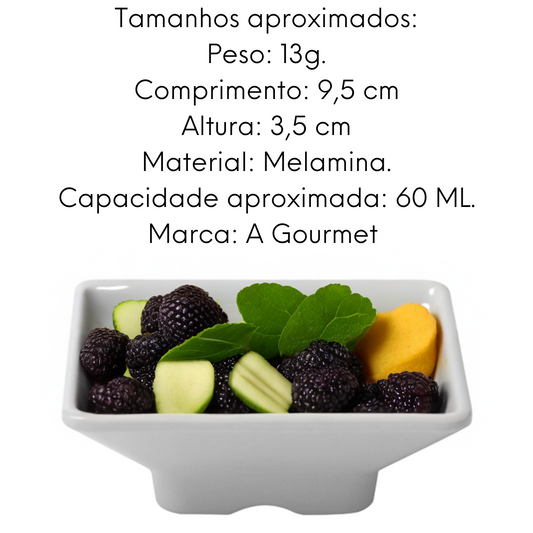 Finger Food Quadrado Melamina