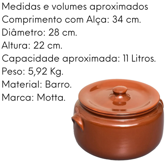 Caçarola N6  grande 11L