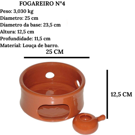 Fogareiro grande para restaurante N4