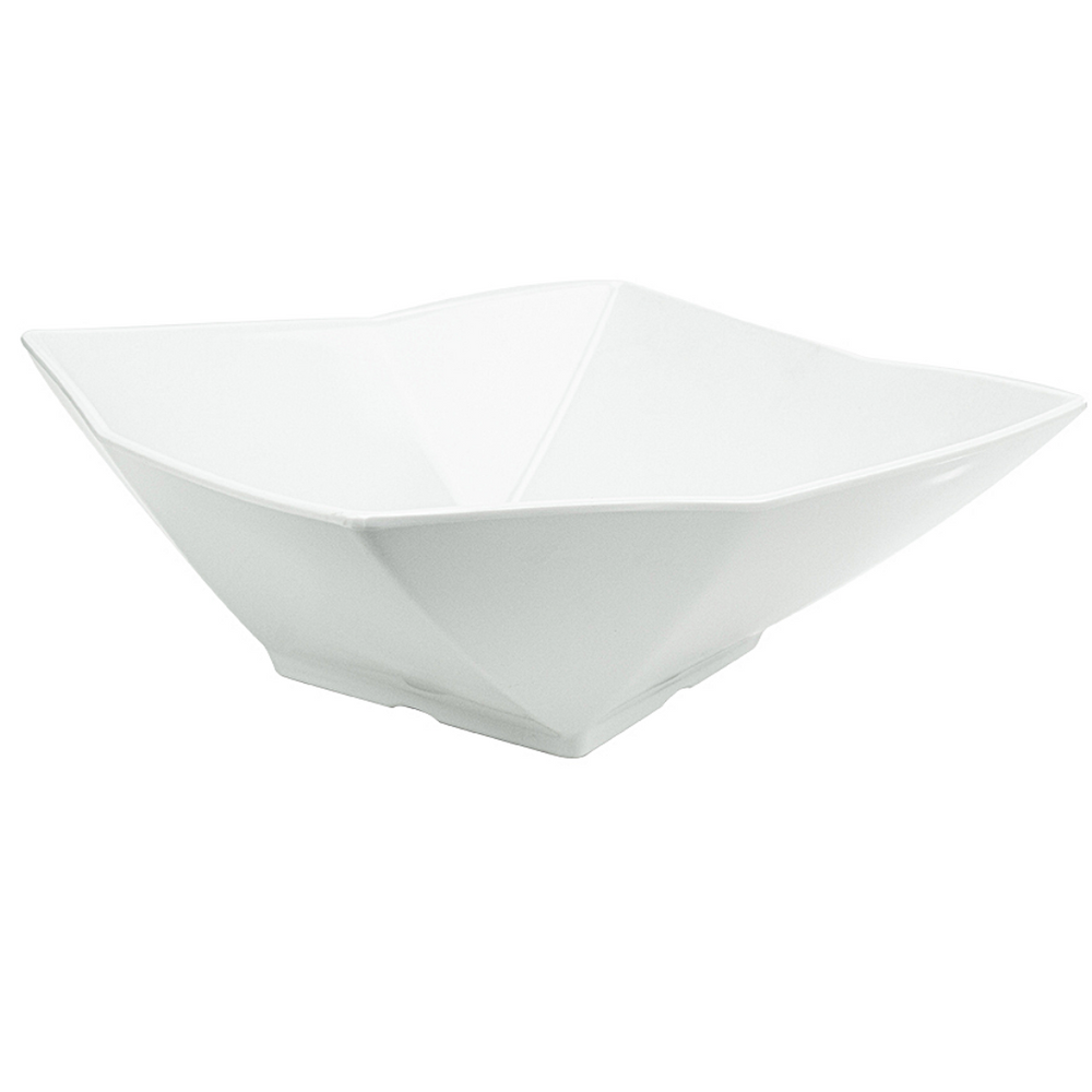 Tigela Bowl Design 28cm Melamina Branco Saladeira Gourmet Mix