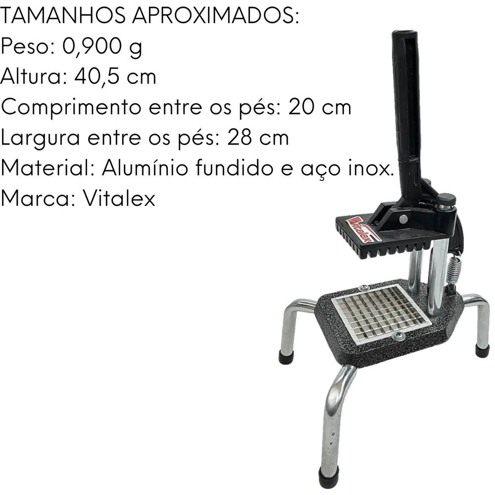 Cortador Picador Legumes Frutas Pequeno Vitalex