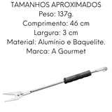 Garfo Hotel 2 Dentes Aluminio Baquelite 46 cm ABC