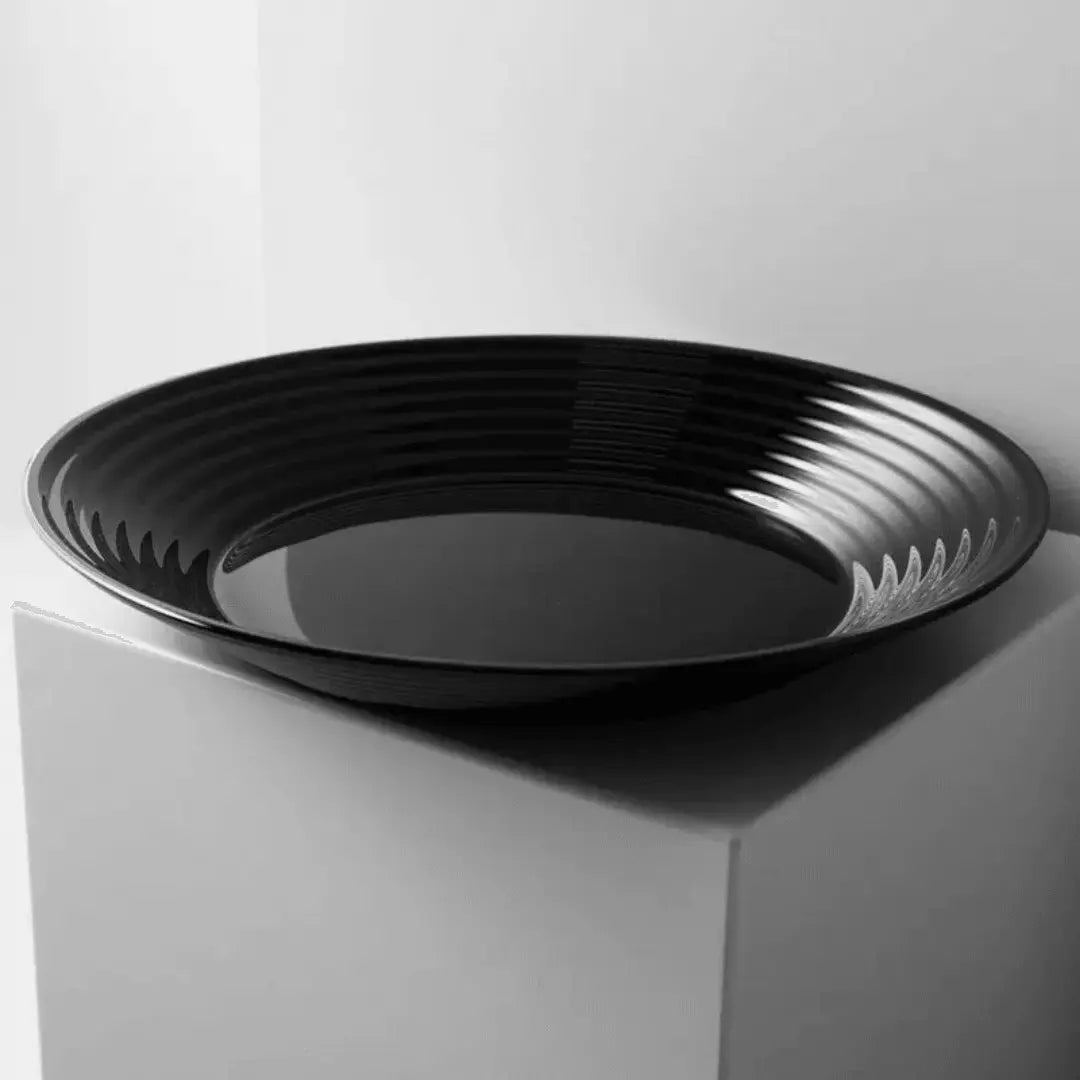 Prato Fundo Harena Black 23 cm Lyor