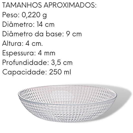 Bowl London 250ml Vidro Decorado