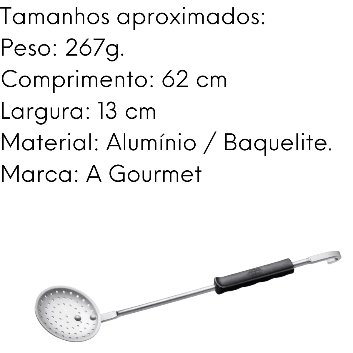 Escumadeira Hotel N° 14 Cabo Baquelite 62,2 cm ABC