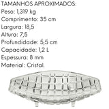Centro de Mesa em Cristal Lyor Deli Lyor