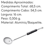 Escumadeira Hotel Alumínio N16 Cabo Baquelite ABC