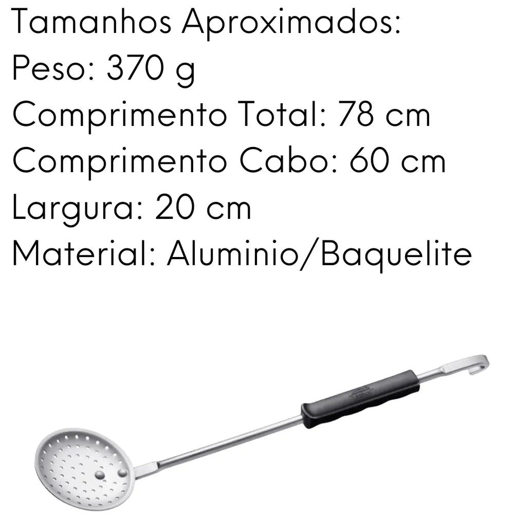 Escumadeira Hotel N° 20 com Cabo Baquelite ABC