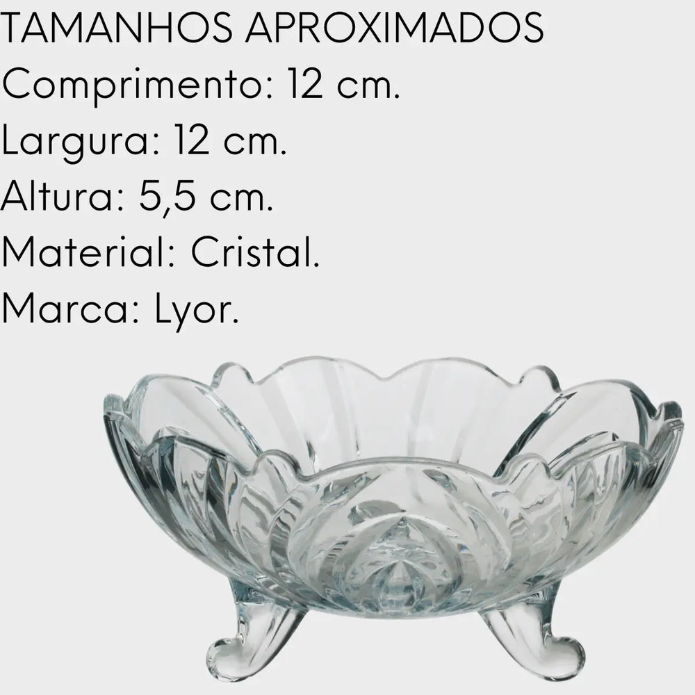Saboneteira de Cristal Banheiro Lyor
