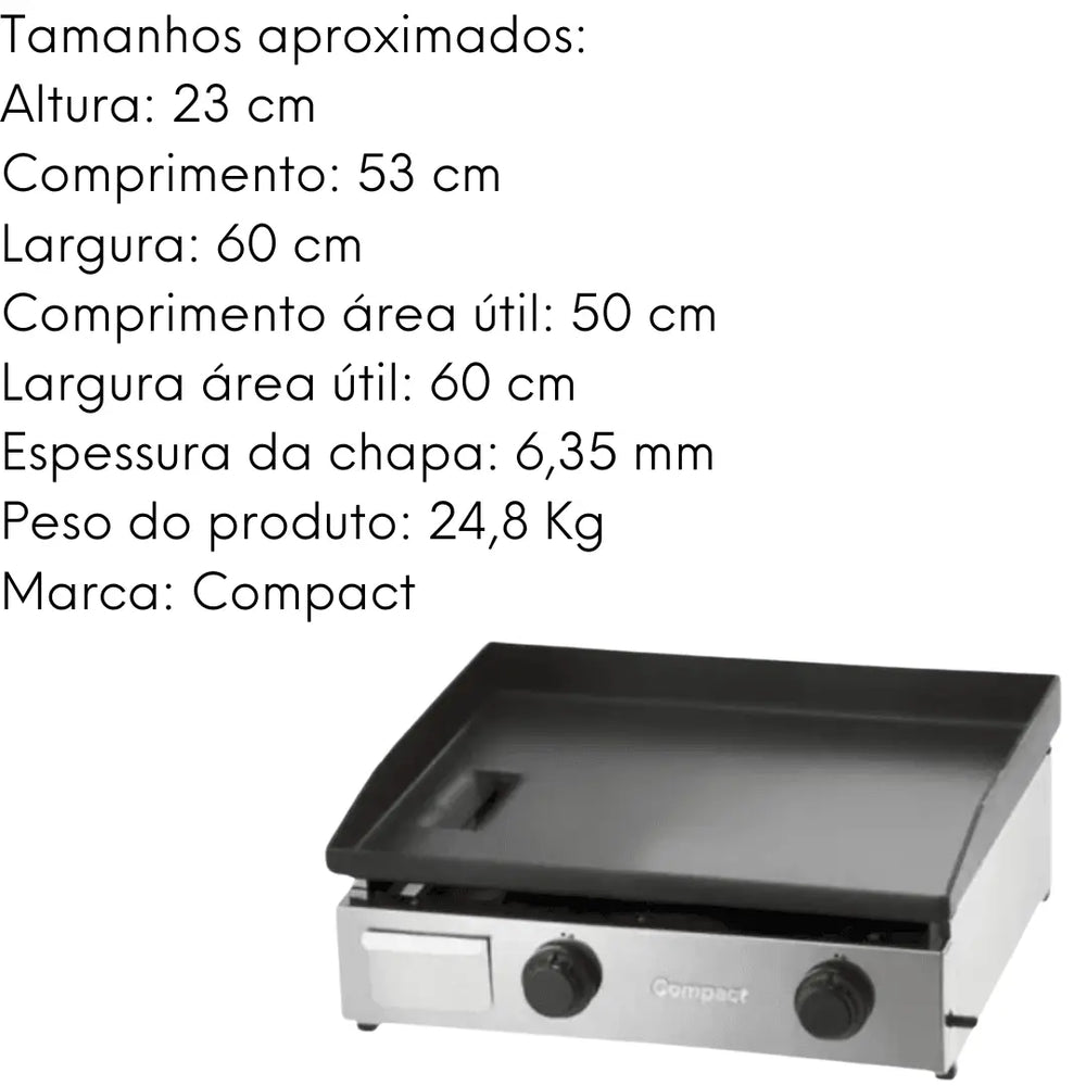 Chapa Bifiteira Slim Compact Compact