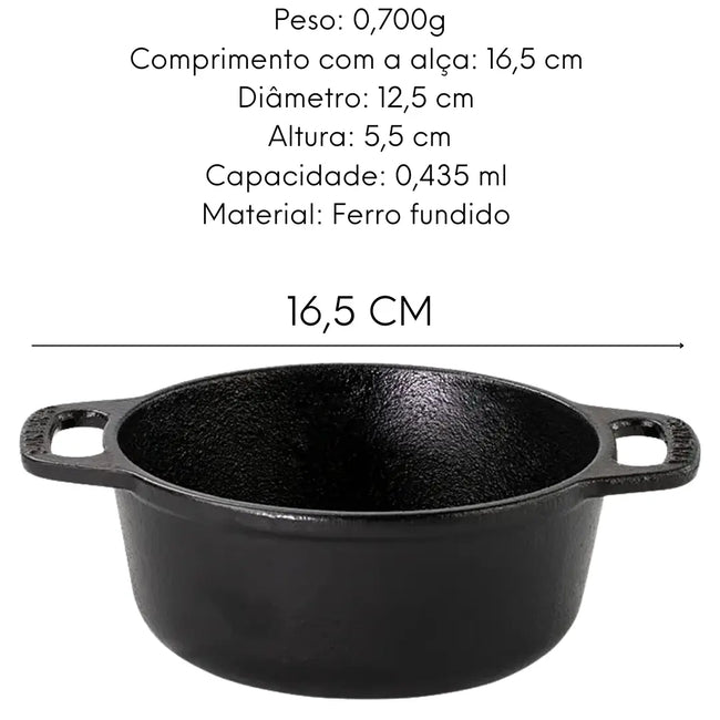 Cumbuca Molheira 12cm Ferro Fundido Santana Main Image
