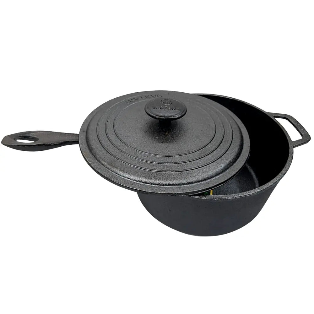 Caçarola 22cm C/ Alça Ferro Fundido 3,3l C/ Tampa Santana