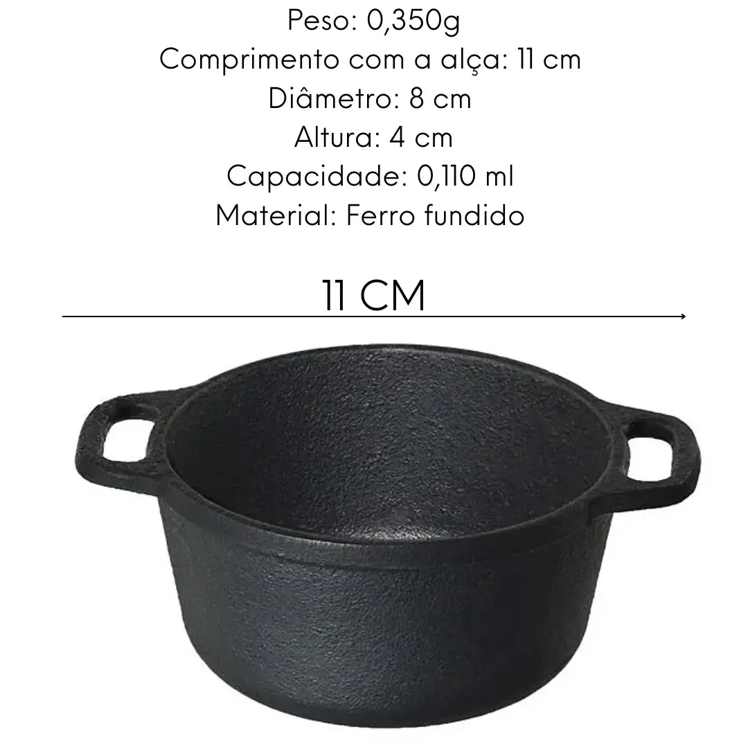 Molheira 8 cm Ferro Fundido Santana Santana