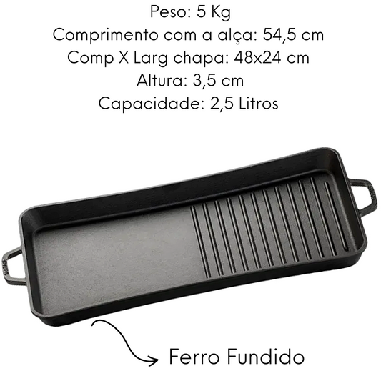 Slim Grill Em Ferro Fundido Santana