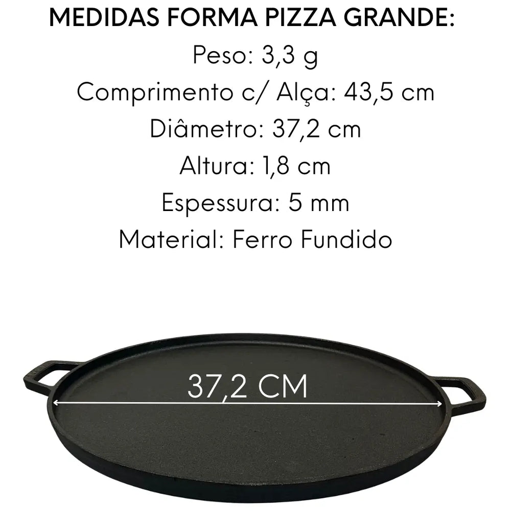 Chapa C/ Alça Redonda Ferro Rustico Santana