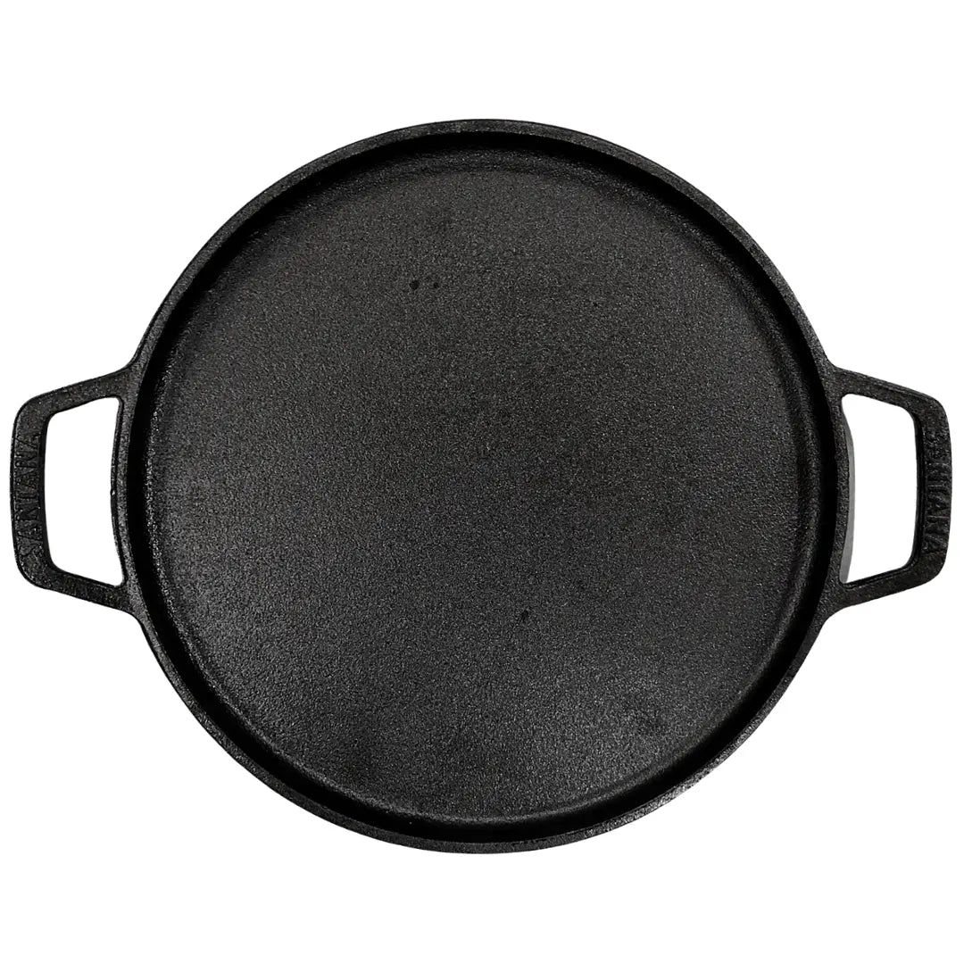 Forma Pizza Ferro Fundido C/ Alça 25cm Servir Porção Santana Santana