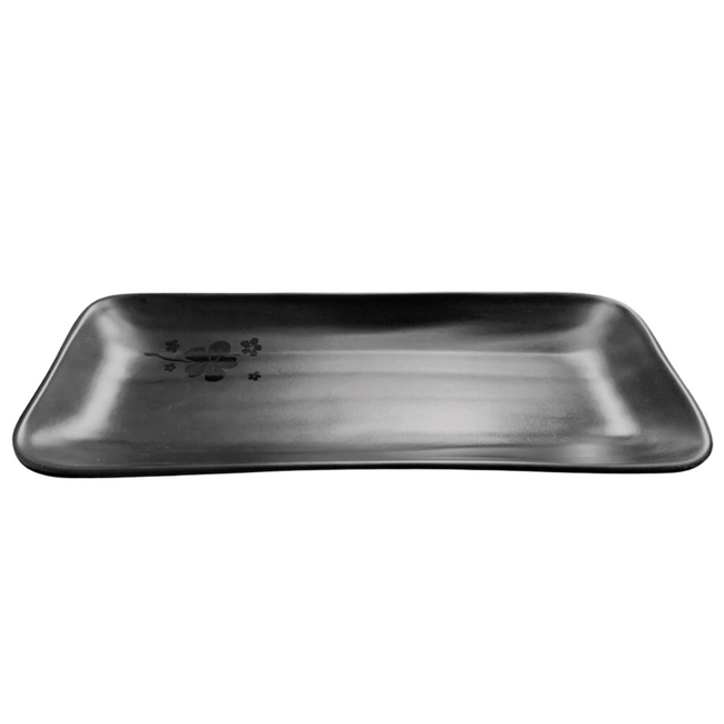 Travessa Retangular Kanpai 27,5cm Melamina Black Bestfer Hover Image