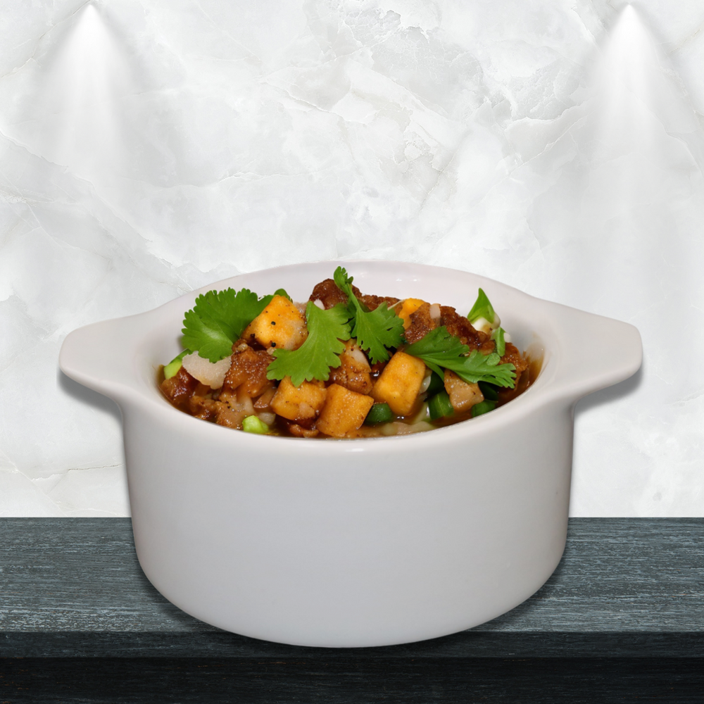 Ramekim C/ Alça Liso Médio 150ml Porcelana Branco BelaVista