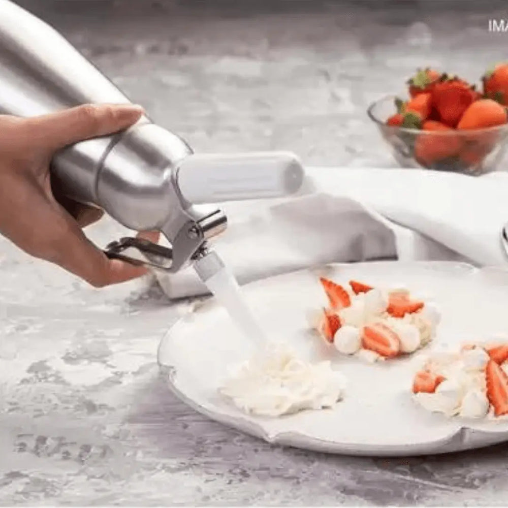 Garrafa Sifão Para Chantilly Em Aluminio 1 Litro Hercules Hercules