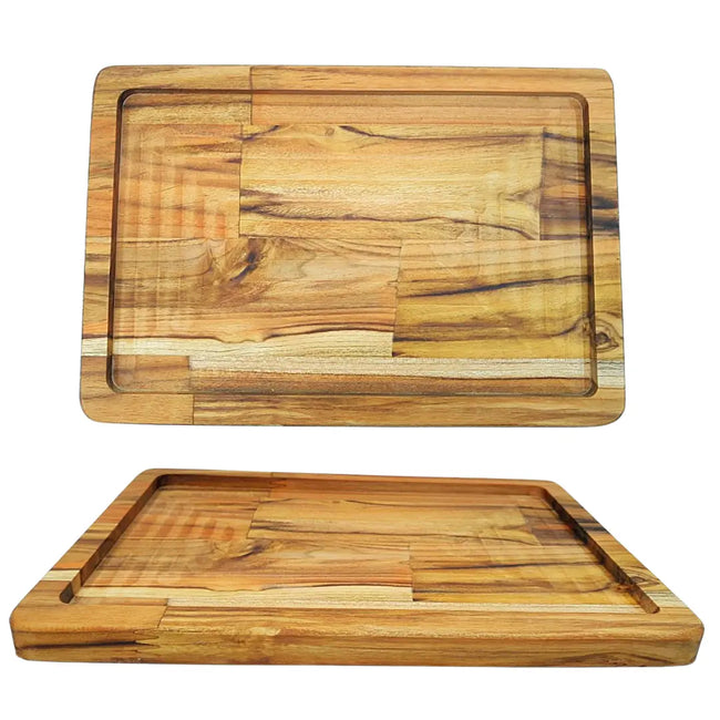 Tabua Chapa Retangular Madeira Teca A Gourmet Hover Image