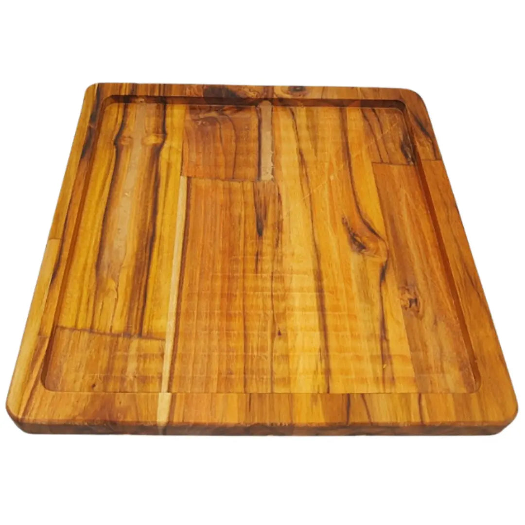 Tabua Madeira Teca Quadrada A Gourmet