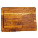 Tabua Madeira Teca Quadrada 38 cm A Gourmet