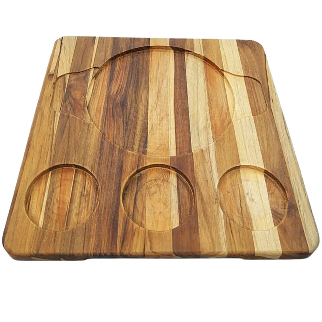 Tabua Madeira Teca Redonda A Gourmet Hover Image