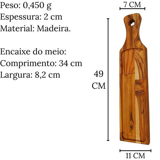 Tabua Madeira Teca Comprida