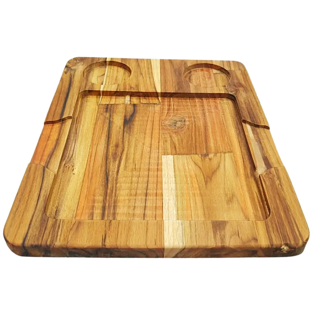 Tabua Madeira Teca Quadrada 35 cm A Gourmet