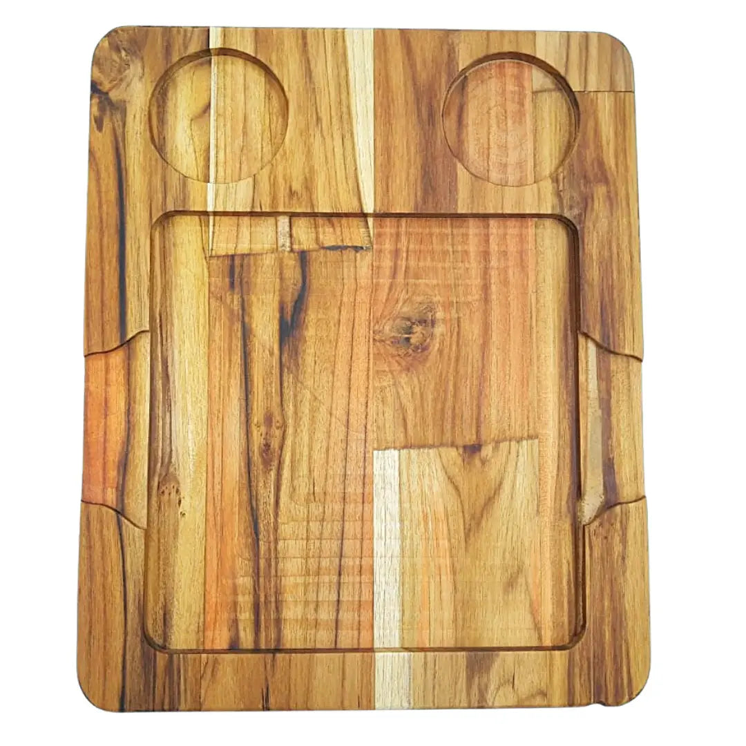 Tabua Madeira Teca Quadrada 35 cm A Gourmet