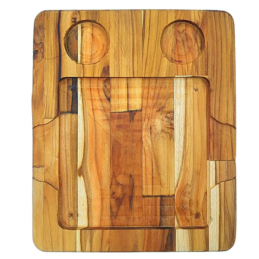 Tabua de Madeira Teca 2 Furos A Gourmet