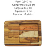 Tabua Chapa Quadrada Pequena A Gourmet