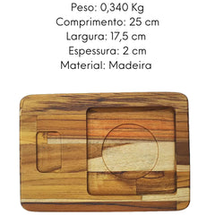 Tabua Chapa Quadrada Pequena A Gourmet