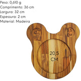 Tabua Madeira Teca Redonda 2 Furo A Gourmet