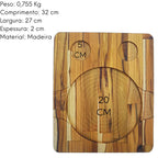 Tabua Chapa Redonda C/ 2 Furos A Gourmet